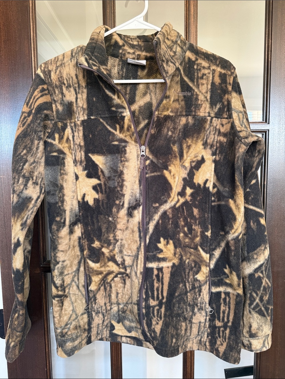 Columbia Men's Camo Fleece Jacket - Brown & Black